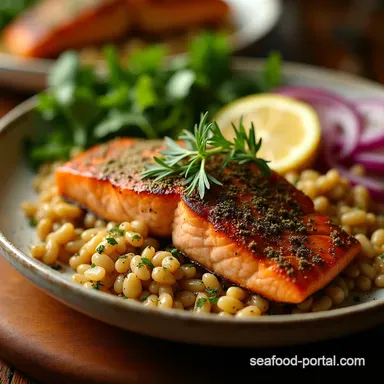 The Best Mediterranean Salmon Bowl Recipe 45 Mins Recipe Card