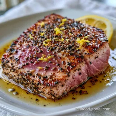 Lemon Pepper Tuna in 15 Minutes Recipe Card