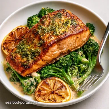 Lemon Pesto Salmon in 25 Minutes Recipe Card
