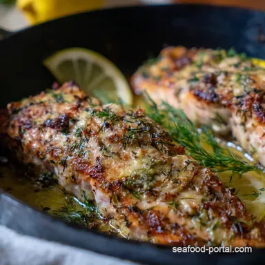 LemonDill Salmon My Easy Roasted Dinner Recipe Recipe Card