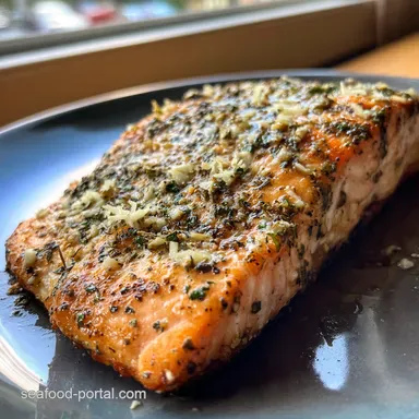 Flaky Garlic Butter Salmon My Secret 20Minute Sheet Pan Method Recipe Card