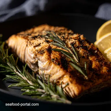 Lemon Rosemary Salmon Grilled or Baked My Quick Recipe Recipe Card