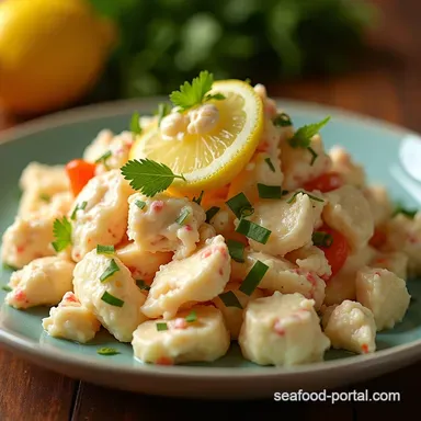 The Ultimate Lemony Crab Salad Bright Fresh Recipe Recipe Card