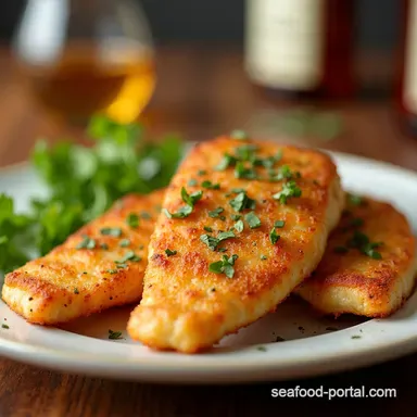 Panfried fish fillets with Proper Chippy Treat Recipe Card
