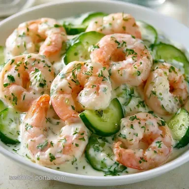Light Cucumber Shrimp Salad in 25 Minutes Recipe Card