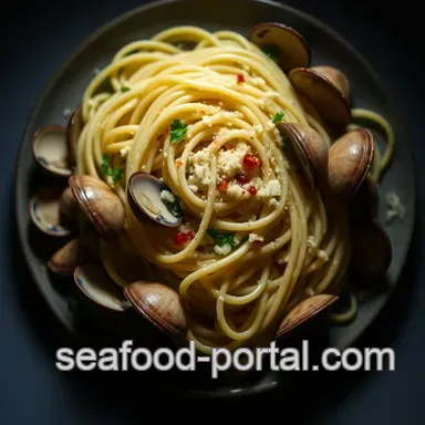 Linguine and Clams: Simple Italian Seaside Delight Recipe Card