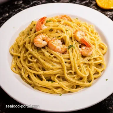 Garlic Seafood Linguine Recipe Restaurant Quality at Home Recipe Card