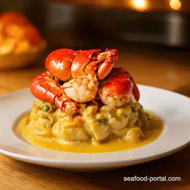 Decadent Seafood Newburg with Lobster A Classic Made Easy Recipe Card