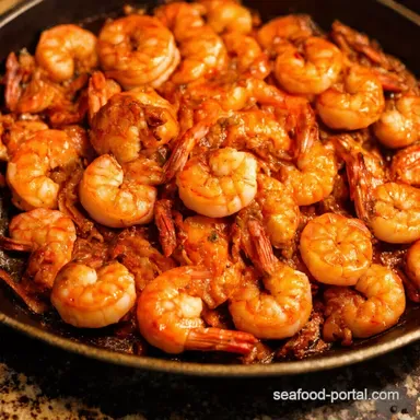 Louisiana BBQ Shrimp Buttery NOLA Flavor at Home Recipe Card