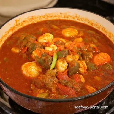 Louisiana Seafood Gumbo Taste the Bayou Recipe Card