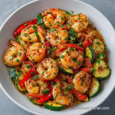 Shrimp Skillet in 25 Minutes Recipe Card