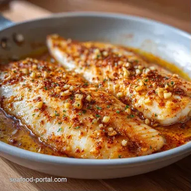 Low Fat Baked Tilapia in 20 Minutes Recipe Card