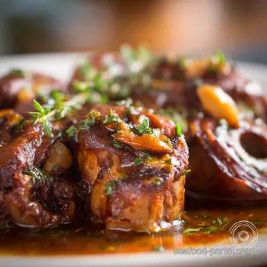 Low and Slow Braised Smoked Turkey Necks with Rich Pan Gravy Recipe Card