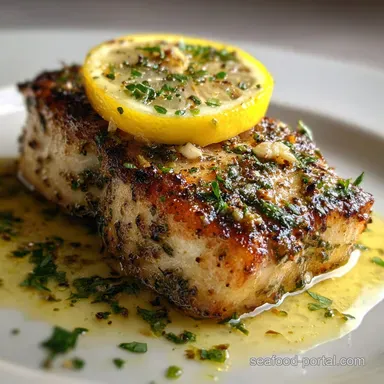 Mahi Mahi Fish Recipe with Lemon and Garlic for 4 Recipe Card