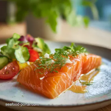 Smoked Salmon Recipe: Mahogany Glazed Fillet for 8 Servings Recipe Card