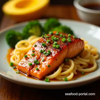 Mango Teriyaki Salmon A Taste of Sunshine Recipe Card