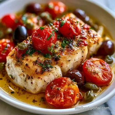 Mediterranean Fish Packet in 30 Minutes Recipe Card