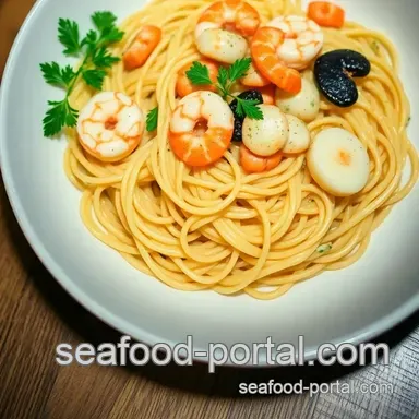 Seafood Pasta Recipe: Mediterranean Marvel in Minutes! Recipe Card