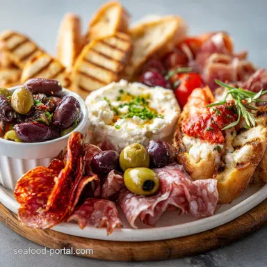 Mediterranean Charcuterie Board Mezze Platter in 20 Minutes Recipe Card