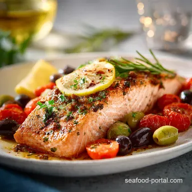 Mediterranean Salmon Recipe in 27 Minutes Recipe Card