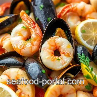 Seafood Mix Recipe: Easy Mediterranean Sauté with Lemon Garlic Butter Recipe Card