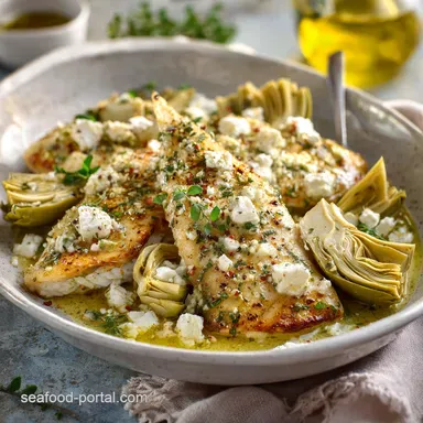 Mediterranean Tilapia Pan-Seared in 25 Minutes Recipe Card