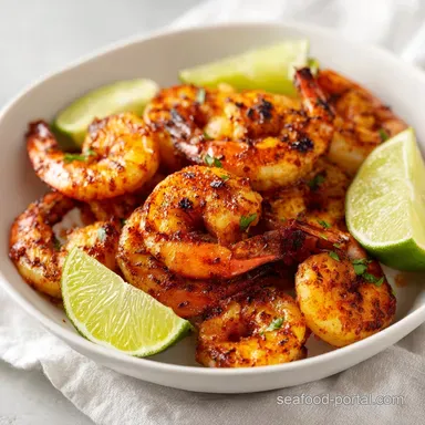 Mexican Shrimp Recipe with Garlic for 4 Recipe Card