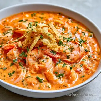 Mexican Shrimp Tortilla Soup in 30 Min Recipe Card
