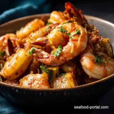 Creole Shrimp Mirliton Maque Choux A Louisiana Delight Recipe Card