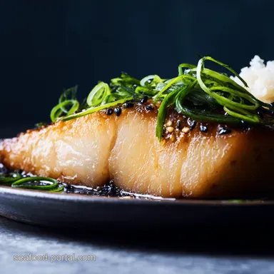 NobuStyle Black Cod Recipes Miso Glazed at Home Recipe Card