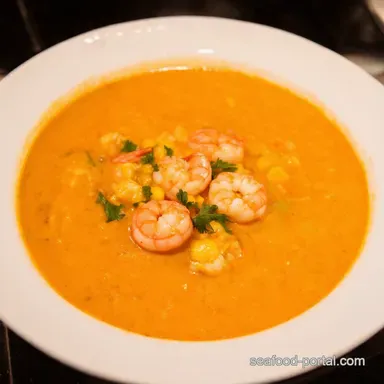 New Orleans Shrimp Corn Bisque Bayou Comfort Food Recipe Card