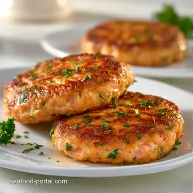 Salmon Burgers: Crispy and Golden Recipe Card
