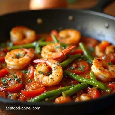 The Easy Shrimp and Vegetables Skillet Our Zesty Garlic Lemon OnePan Hero Recipe Card