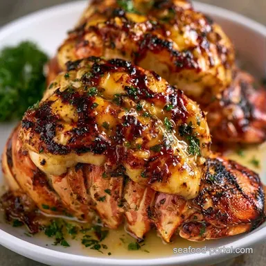 Outdoor Grilled Lobster Tail for 4 Recipe Card