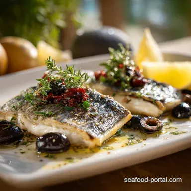 Oven baked branzino fillets Quick Moist Mediterranean Recipe