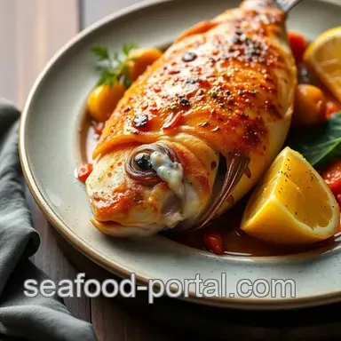 Delicious Oven-Baked Monk Fish with Tropical Flavor: A Family Favorite Recipe Card