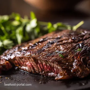 Juicy Oven-Seared Baked Steak: Restaurant Easy Recipe Card