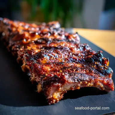 Aussie Oven baked baby back Ribs FallOffBone Good Recipe Card