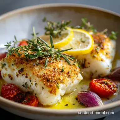 Fried Cod with Lemon and Garlic in 15 Minutes