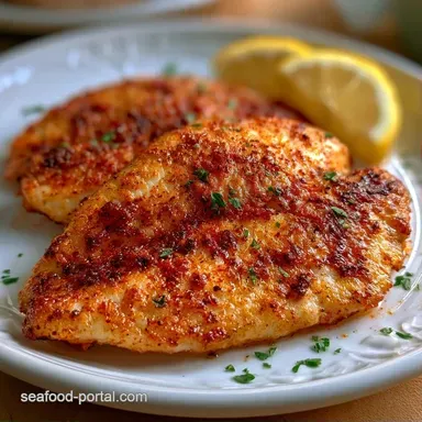 Quick 13-Minute Pan Fried Tilapia Recipe Card