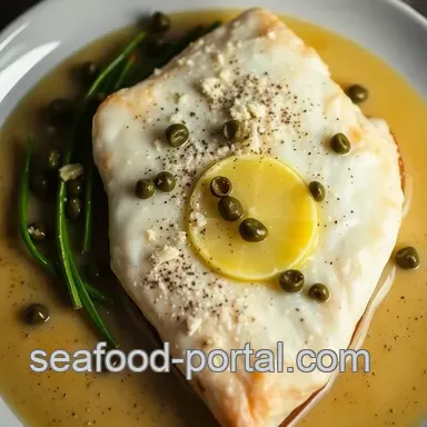 Delicious Pan-Seared Fresh Skate Fish with Lemon Caper Butter Sauce Recipe Card