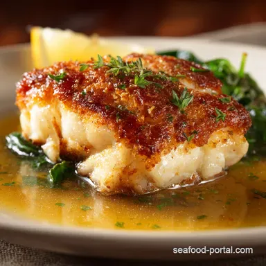 Perfect Crispy Pan Seared Grouper with Lemon Butter Sauce