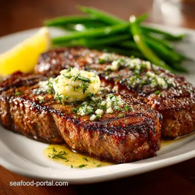New York Strip Steak Recipe: Pan-Seared Perfection with Butter Baste Recipe Card