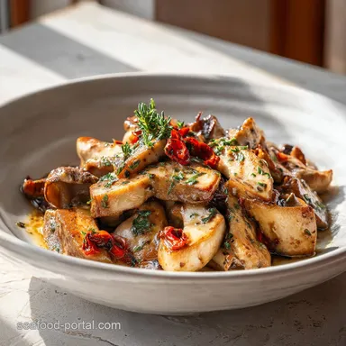 Pan-Seared Oyster Mushroom Steaks in 25 Minutes Recipe Card