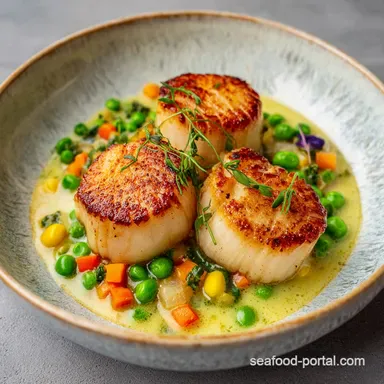 Scallop Recipe: Pan Seared Scallops in 15 Minutes Recipe Card