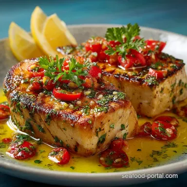 Swordfish Steaks with Zesty Salmoriglio 30-Minute Meal
