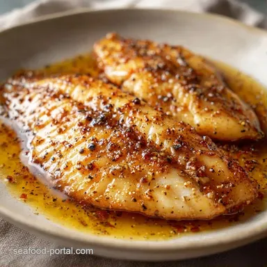 Pan Seared Tilapia in 13 Minutes Recipe Card