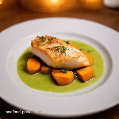 PanSeared Cod with Wasabi Sweet Potato Fancy Fish Easy Recipe Card