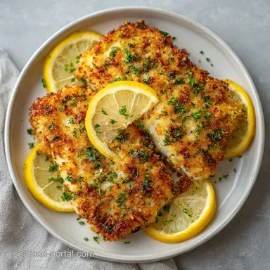 Parmesan Baked Haddock with Lemon for 4 Recipe Card