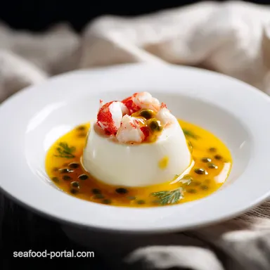 Passion Fruit Panna Cotta A Savory Crab Twist Recipe Card
